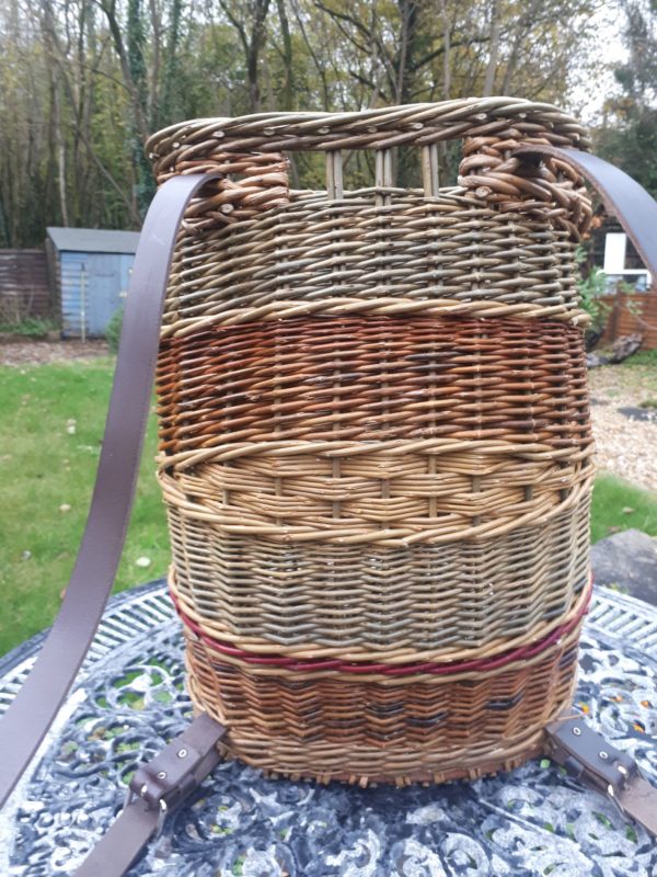 Rucksack Basket with Leather handles